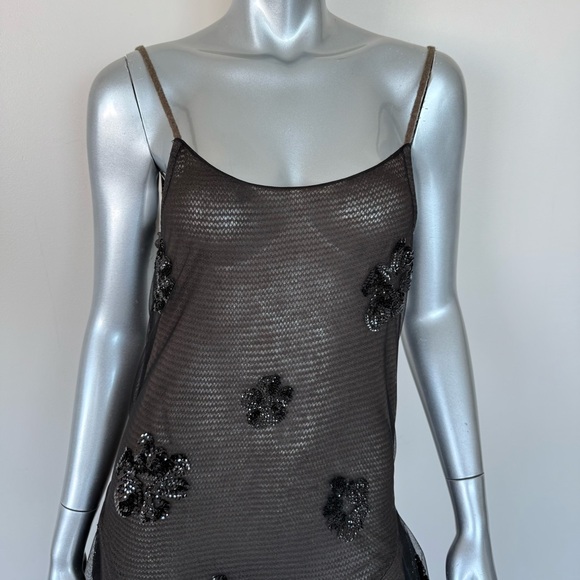 Women evening maxi dress with sequins size 8 US - Picture 2 of 12